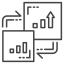 icon showing data center servers for cloud business services